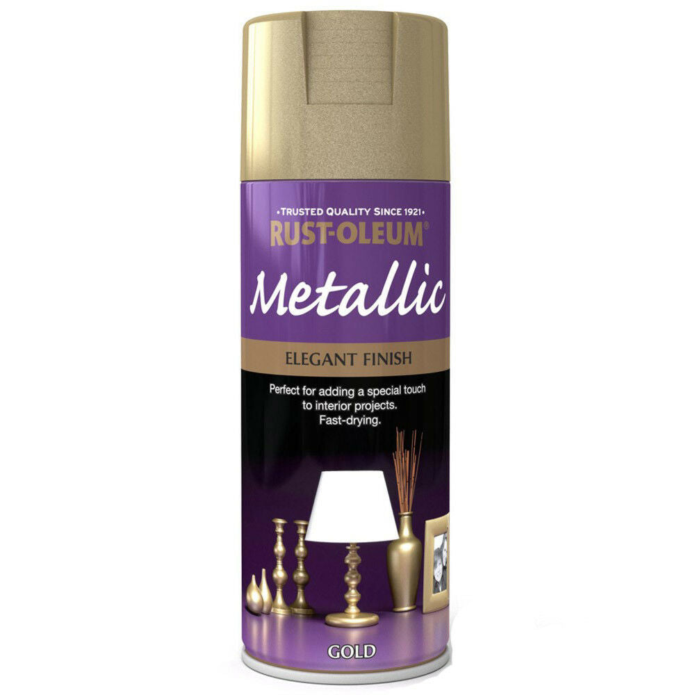 New Rust-Oleum 400ml Metallic Finish Spray Paint in Metallic Rose Gold